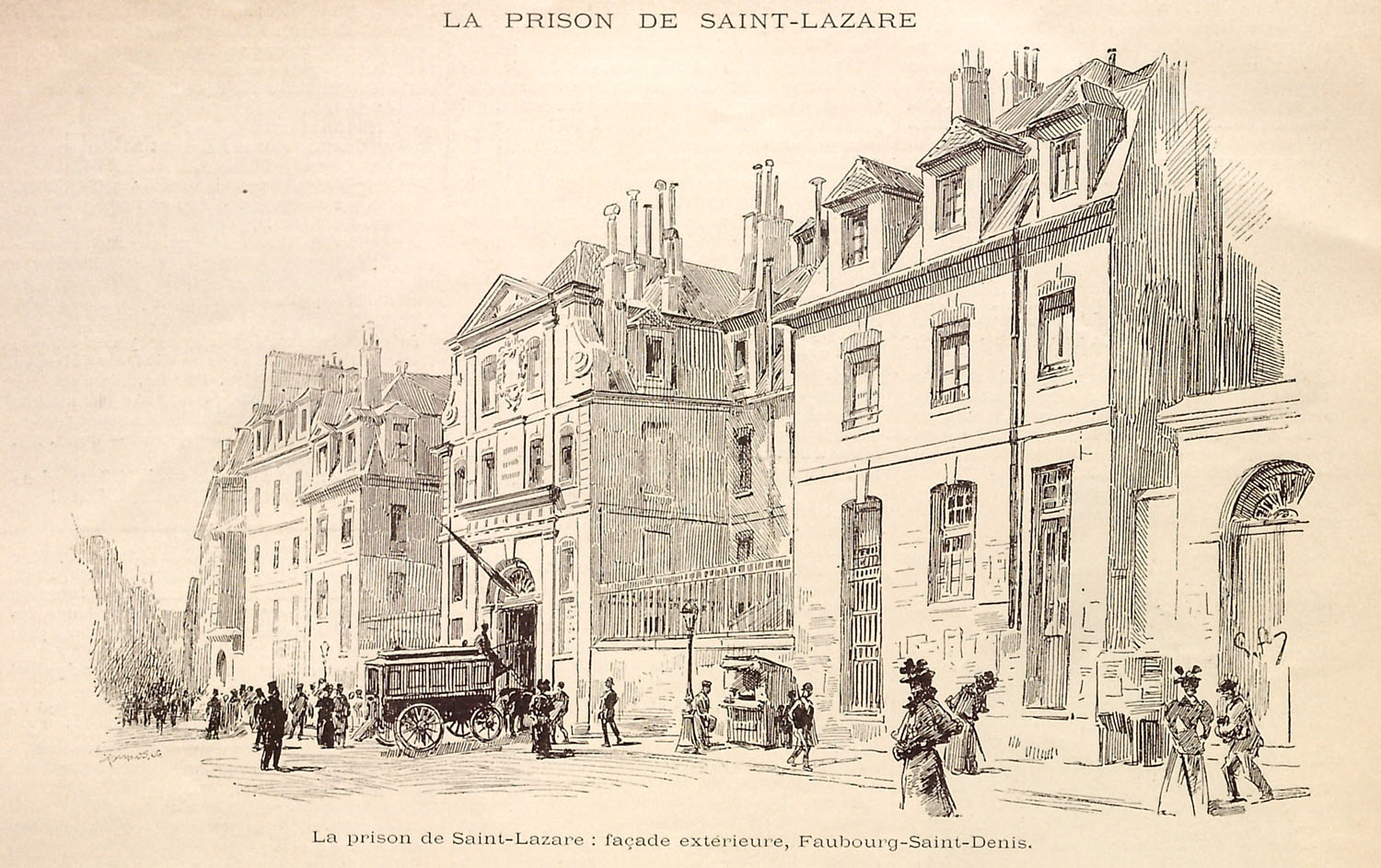 Prison Saint-Lazare, Façade